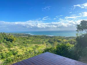 a view of the ocean from the roof of a house at 台東 奧麗雅安莊園 Chateau de olea in Chenggong