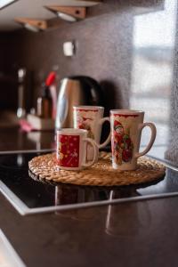 Príslušenstvo na prípravu kávy alebo čaju v ubytovaní DimSim Home-Σπίτι με όνομα