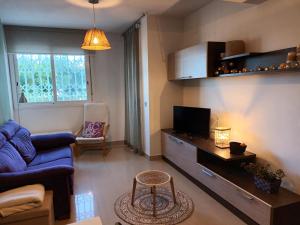 TV a/nebo společenská místnost v ubytování 1 bajo con 2 Terrazas piscina y jardin