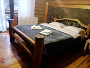 Katil atau katil-katil dalam bilik di Hotel Bereg