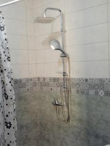 a shower with a shower head in a bathroom at Jnane Ville Verte in Casablanca