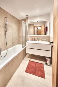 Koupelna v ubytování Haus Josef-Herold-Straße 17a
