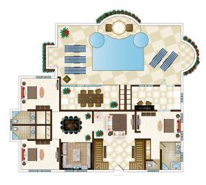 Půdorys ubytování Villa Leon - Lifestyle Holidays - 6 Bedroom Villas - All Inclusive Fee Manadatory - 3 night Minimum