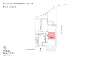 Plán poschodí v ubytovaní Palazzo Vico Bianco Raro Villas Homes Collection