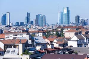 A general view of Milánó or a view of the city taken from a szállodákat