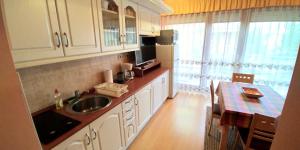 Kuchyň nebo kuchyňský kout v ubytování Anne apartman Siófok