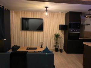 Dapur atau dapur kecil di L'Eclipse maison romantique avec Jacuzzi