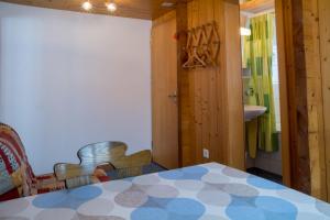 Postel nebo postele na pokoji v ubytování Chalet Weisshorn 3