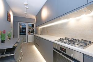 O bucătărie sau chicinetă la Grand Apartments Centre of Craiova