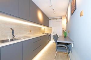 O bucătărie sau chicinetă la Grand Apartments Centre of Craiova