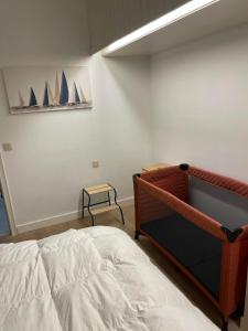 Cama o camas de una habitación en James Oostende - parking inclusive