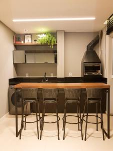 A cozinha ou cozinha compacta de Apartamento ao lado da Vila Germânica