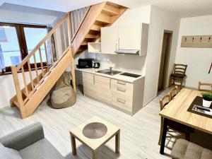 Kuchyň nebo kuchyňský kout v ubytování Apartmány Na Výsluní Dolní Morava