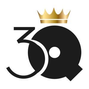 um número sete preto com uma coroa em cima em 3 Queens em Bruges
