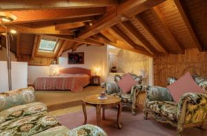 Postel nebo postele na pokoji v ubytování Walliserhof