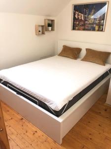 Postel nebo postele na pokoji v ubytování Horský apartmán Dolní Morava