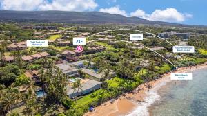 an aerial view of the resort and the beach at Wailea Ekahi 21F in Wailea