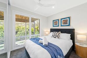 Postel nebo postele na pokoji v ubytování Bonito at Bagnalls