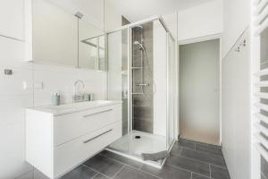 Koupelna v ubytování Schlufter Wiese + 16 fotografií