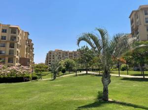 A garden outside Comfortable studio in madinaty compound B11