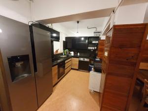 Kuchyň nebo kuchyňský kout v ubytování Apartmány Rejštejn