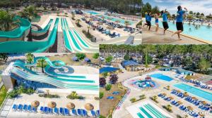 Basen w obiekcie MH 3 chambres, camping Les Dunes de Contis, Landes lub w pobliżu