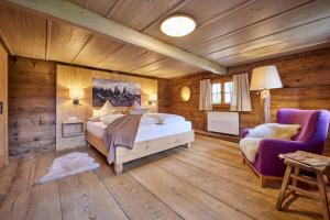Postel nebo postele na pokoji v ubytování Haus Hoamat - Almrausch