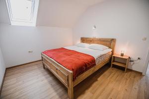 Postel nebo postele na pokoji v ubytování Mojčin Pisker Apartment House
