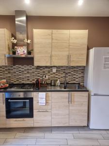 A kitchen or kitchenette at GG apartaments