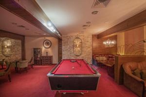 a billiard room with a pool table in it at Eco Complex Sherba in Debelets