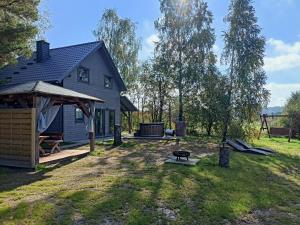 Zahrada ubytování Kaszuby wczasy u Danusi sauna i bania