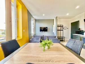 TV a/nebo společenská místnost v ubytování COLMAR - Appartements Deluxe - Lumineux - Stationnement Gratuit et Facile dans la rue
