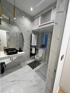 Kúpeľňa v ubytovaní SDesign Luxury Zagreb apartment + 37 fotografií