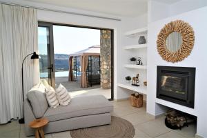 Posezení v ubytování Villa Vitabel sea view in Lindos