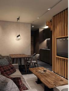 Posezení v ubytování Woodside Lux Duplex + 45 fotografií