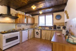 A kitchen or kitchenette at Villa Olive tree, immersa nella natura per relax e quiete