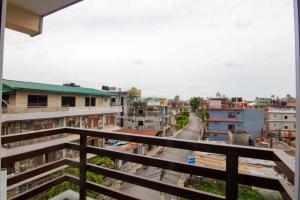 Balkón nebo terasa v ubytování Hotel bivhuti