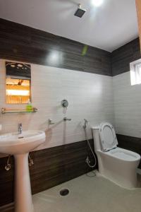 Koupelna v ubytování Hotel bivhuti
