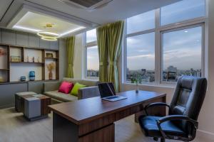 Istumisnurk majutusasutuses ÊMM Hotel Saigon