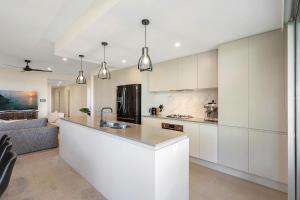 Dapur atau dapur kecil di Living the Beach