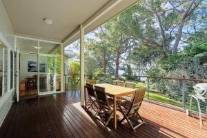 Balkón nebo terasa v ubytování Elizabeth Cottage, Jervis Bay