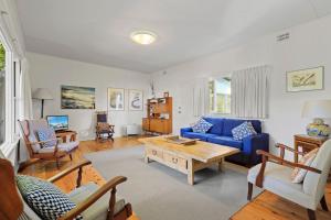 Posezení v ubytování Elizabeth Cottage, Jervis Bay