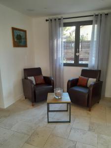 Posezení v ubytování Gîte le Figuier