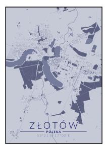 a map of the city of zaporizhia at Grand Apartament in Złotów