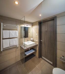 Koupelna v ubytování MYHOTEL München Olching