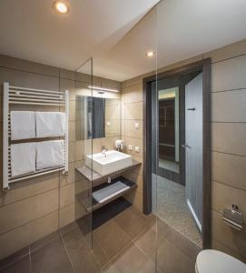 Koupelna v ubytování MYHOTEL München Olching