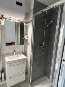 Kúpeľňa v ubytovaní Joli studio très clair à proximité mer pour 3 personnes