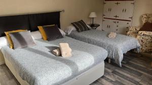 Postel nebo postele na pokoji v ubytování Casa Tere Panticosa