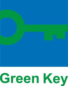 ein grüner Schlüssel mit den Worten „grüner Schlüssel“ in der Unterkunft Holiday Inn Express Berlin City Centre, an IHG Hotel in Berlin