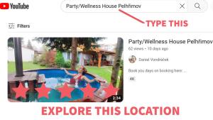 Výhled na bazén z ubytování Party/Wellness House Pool/Hot tub/Sauna nebo okolí